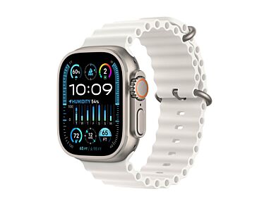 Apple Watch Ultra 2 GPS + Cellular Koperta 49mm z tytanu z Paskiem Ocean w kolorze białym