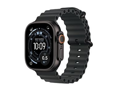 Apple Watch Ultra 3 GPS + Cellular Koperta 49mm z Tytanu w kolorze Czarnym z Paskiem Ocean w kolorze Czarnym – Outlet