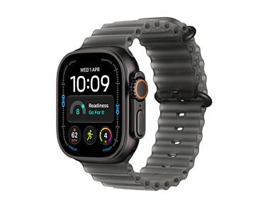 Apple Watch Ultra 4 GPS + Cellular Koperta 49mm z Tytanu w kolorze Czarnym z Paskiem Ocean w kolorze Półprzezroczystej czerni