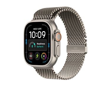 Apple Watch Ultra 4 GPS + Cellular Koperta 49mm z Tytanu w kolorze Naturalnym z Bransoletą mediolańską z tytanu w kolorze Naturalnym - L