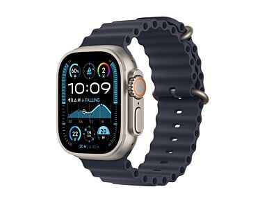 Apple Watch Ultra 2 GPS + Cellular Koperta 49mm z Tytanu w kolorze Naturalnym z Paskiem Ocean w kolorze granatu