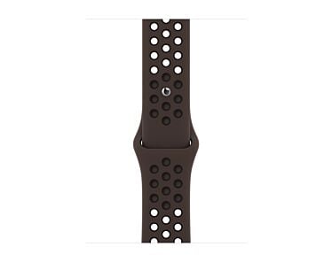 Apple Pasek sportowy Nike  w kolorze antracytu/czarnym do koperty 44mm / 45mm / 46mm / 49mm - rozmiar S/M/L
