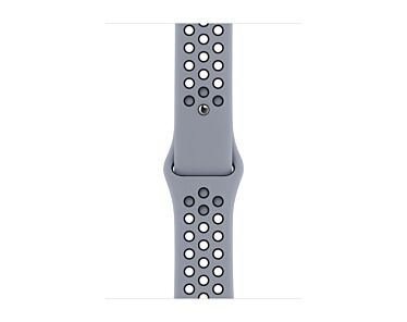 Apple Pasek sportowy Nike  w kolorze jasnego obsydianu/czarnym do koperty 44mm / 45mm / 46mm / 49mm - rozmiar S/M/L