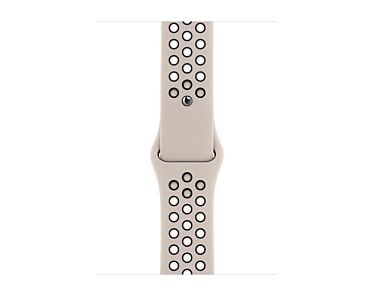 Apple Pasek sportowy Nike  w kolorze pustynnego piasku/czarnym do koperty 44mm / 45mm / 46mm / 49mm - rozmiar S/M/L