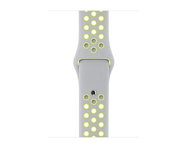 Apple Pasek sportowy Nike  w kolorze srebrnym/zielonym do koperty 42mm / 44mm / 45mm / 46mm / 49mm - rozmiar S/M/L