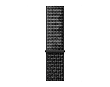 Apple Opaska sportowa Nike  w kolorze czarnym/śnieżnobiałym do koperty 44mm / 45mm / 46mm / 49mm - rozmiar uniwersalny