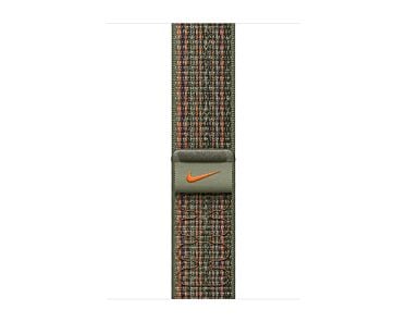 Apple Opaska sportowa Nike  w kolorze zielonym/pomarańczowym do koperty 38mm / 40mm / 41mm / 42mm - rozmiar uniwersalny