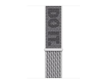 Apple Opaska sportowa Nike  w kolorze śnieżnobiałym/czarnym do koperty 44mm / 45mm / 46mm / 49mm - rozmiar uniwersalny