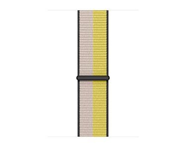 Apple Opaska sportowa w kolorze mlecznej owsianki/skórki cytryny do koperty 44mm / 45mm / 46mm / 49mm - rozmiar uniwersalny