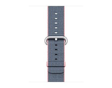 Apple Pasek nylonowy w kolorze jasnego różu/nocnego błękitu do koperty 38mm / 40mm / 41mm / 42mm - rozmiar S/M