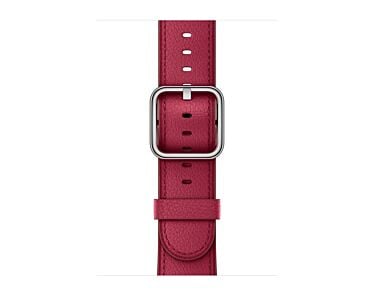 Apple Skórzany pasek z klamrą klasyczną w kolorze borówkowym do koperty 38mm / 40mm / 41mm / 42mm - rozmiar S/M