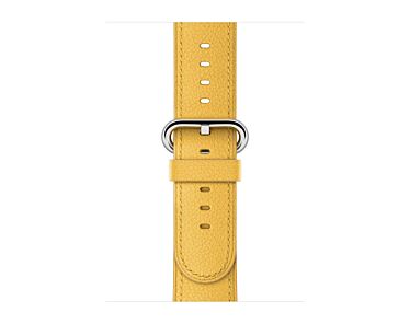 Apple Skórzany pasek z klamrą klasyczną w kolorze aksamitnym do koperty 42mm / 44mm / 45mm / 46mm / 49mm - rozmiar M/L
