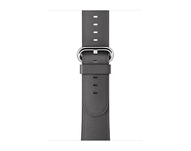 Apple Skórzany pasek z klamrą klasyczną w kolorze burzowego błękitu do koperty 38mm / 40mm / 41mm / 42mm - rozmiar S/M