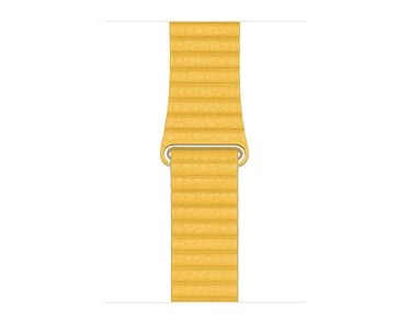 Apple Opaska skórzana w kolorze cytryny do koperty 44mm / 45mm / 46mm / 49mm - rozmiar L