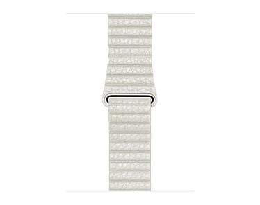 Apple Opaska skórzana w kolorze białym do koperty 40mm / 41mm / 42mm - rozmiar M