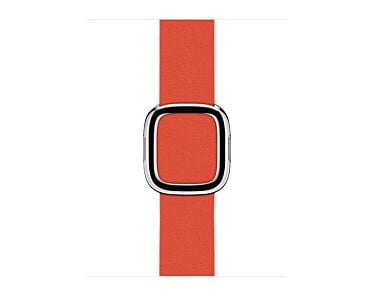Apple Pasek z klamrą nowoczesną w kolorze (PRODUCT)RED do koperty 38mm / 40mm / 41mm / 42mm - rozmiar M