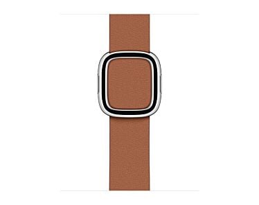 Apple Pasek z klamrą nowoczesną w kolorze naturalnego brązu do koperty 38mm / 40mm / 41mm / 42mm - rozmiar L