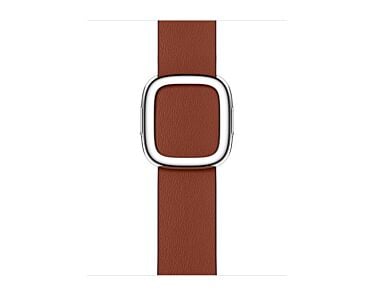 Apple Pasek z klamrą nowoczesną w kolorze umbry do koperty 38mm / 40mm / 41mm / 42mm - rozmiar L