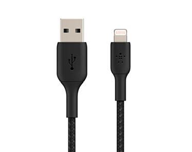 Belkin BoostCharge Braided Kabel ładujący USB-A na Lightning 15cm - Czarny