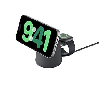 Belkin BoostCharge Pro Ładowarka bezprzewodowa 2in1 - Grafitowa