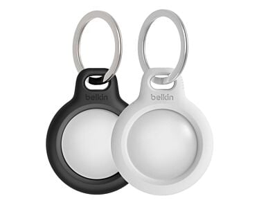 Belkin Secure holder breloczek do kluczy do Apple AirTag 2-pak - Biały/ Czarny