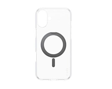 CARE by PanzerGlass Feature Kickstand Etui do iPhone 16 Plus z czarną stopką kompatybilną z MagSafe - Przezroczyste