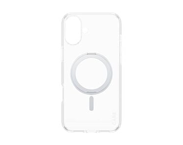 CARE by PanzerGlass Feature Kickstand Etui do iPhone 16 Plus z srebrną stopką kompatybilną z MagSafe - Przezroczyste