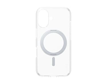 CARE by PanzerGlass Feature Kickstand Etui do iPhone 16 z srebrną stopką kompatybilną z MagSafe - Przezroczyste