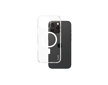 CARE by PanzerGlass Flagship Etui do iPhone 16 Pro Max z białym MagSafe - Przezroczyste