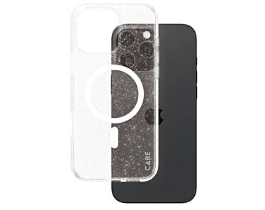 CARE by PanzerGlass Flagship Etui do iPhone 16 Pro Max z białym MagSafe - Star Lit