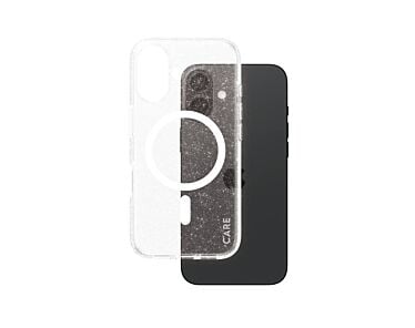 CARE by PanzerGlass Flagship Etui do iPhone 16 z białym MagSafe - Przezroczysty / Star Lit