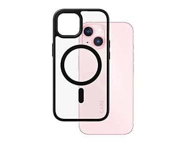 CARE by PanzerGlass Urban Combat Etui do iPhone 15 kompatybilne z MagSafe - Przezroczyste/ Czarne