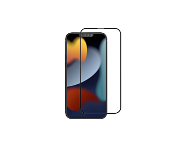 Crong 7D Nano Flexible Glass niepękające szkło ochronne hybrydowe 9H iPhone 13 Pro Max (czarna ramka)