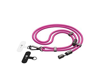 ERPOWER Snake Lanyard Smycz z kablem USB-C do USB-C 240W i blokerem danych 1,5m - Różowa-1.jpg