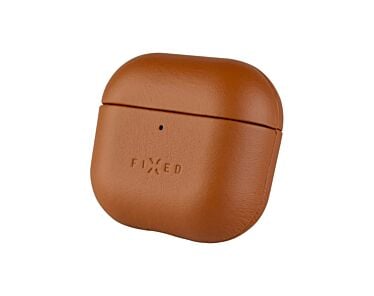 Fixed PodsLeather Etui do Airpods 4 - Brązowe