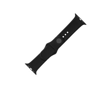 Fixed Silikonowy pasek do Apple Watch 42/44/45mm - Czarny