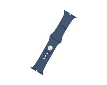 Fixed Silikonowy pasek do Apple Watch 42/44/45mm - Metalic Blue