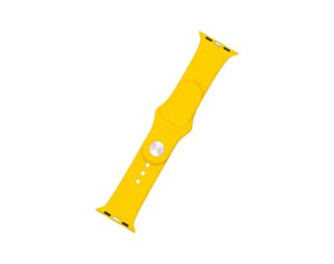 Fixed Silikonowy pasek do Apple Watch 42/44/45mm - Żółty