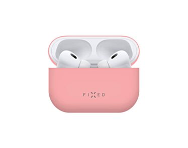 Fixed Silky Silikonowe etui ochronne do Apple AirPods 2 - Różowe