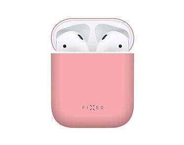 Fixed Silky Silikonowe etui ochronne do Apple AirPods - Różowe