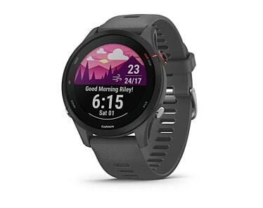 Garmin Forerunner 255 Smartwatch GPS z kopertą 46mm w kolorze popielatym