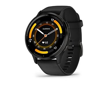 Garmin Venu 3 Smartwatch z kopertą 45mm Bezel w kolorze łupka ze stali nierdzewnej z czarną kopertą i silikonowym paskiem - Outlet