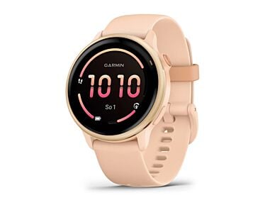 Garmin Vivoactive 6 Smartwatch GPS + Cellular z kopertą 42mm w kolorze różowego świtu z paskiem w kolorze różowego świtu