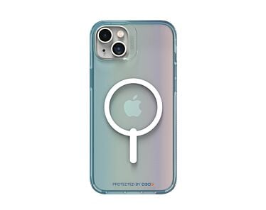 Gear4 D3O Milan Snap - obudowa ochronna do iPhone 14 Plus kompatybilna z MagSafe (turkusowy)