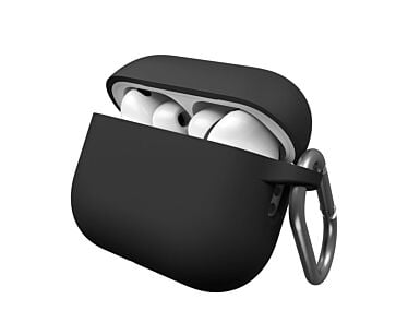 KeyBudz Elevate Keychain Silikonowe etui ochronne do AirPods Pro 3 - Czarne1_.jpg