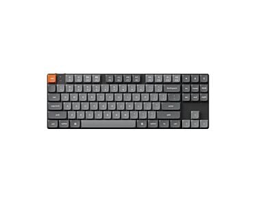 Keychron K1 MAX niskoprofilowa bezprzewodowa klawiatura mechaniczna z podświetleniem białym Gateron  Brown Switch - Czarna (Black)