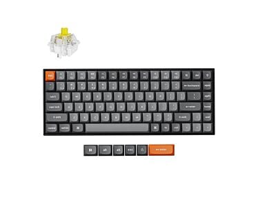 Keychron K2 MAX bezprzewodowa klawiatura mechaniczna z podświetleniem białym Keychron Super Banana Switch - Czarna (Black)