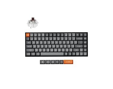 Keychron K2 MAX Bezprzewodowa klawiatura mechaniczna z podświetleniem białym Keychron Super Brown Switch - Czarna (Black)