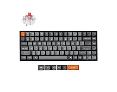 Keychron K2 MAX bezprzewodowa klawiatura mechaniczna z podświetleniem białym Keychron Super Red Switch - Czarna (Black)