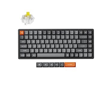 Keychron K2 MAX bezprzewodowa klawiatura mechaniczna z podświetleniem RGB Keychron Hot-Swap Super Banana Switch - Czarna (Black)